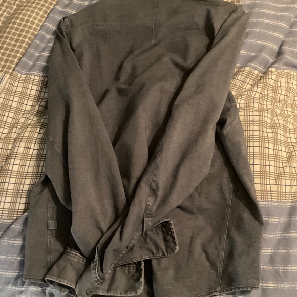 Lululemon Men Commission Long-Sleeve Shirt *Oxford ColourRiver Blue Enzyme Dye - Picture 5 of 6